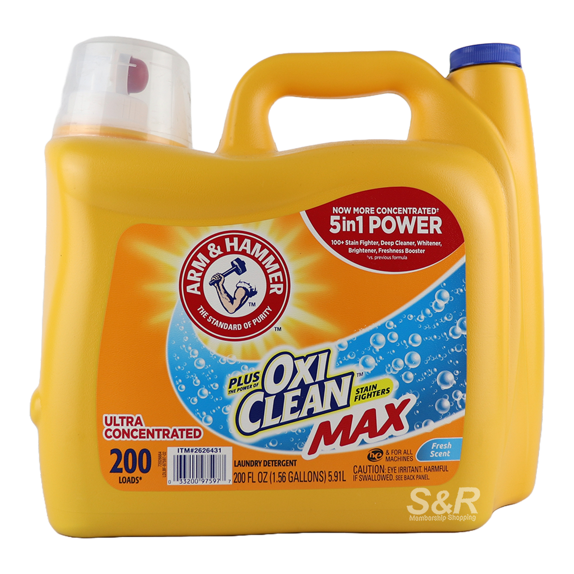 Arm & Hammer Oxi Clean Max Stain Fighters Laundry Detergent Fresh Scent 5.91L